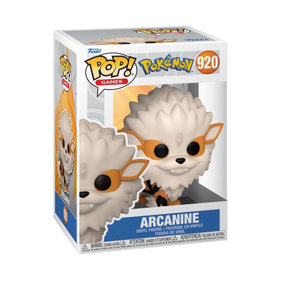 7024787 Merchandising Pokemon: Funko Pop! Games - Arcanine (Vinyl Figure 920)