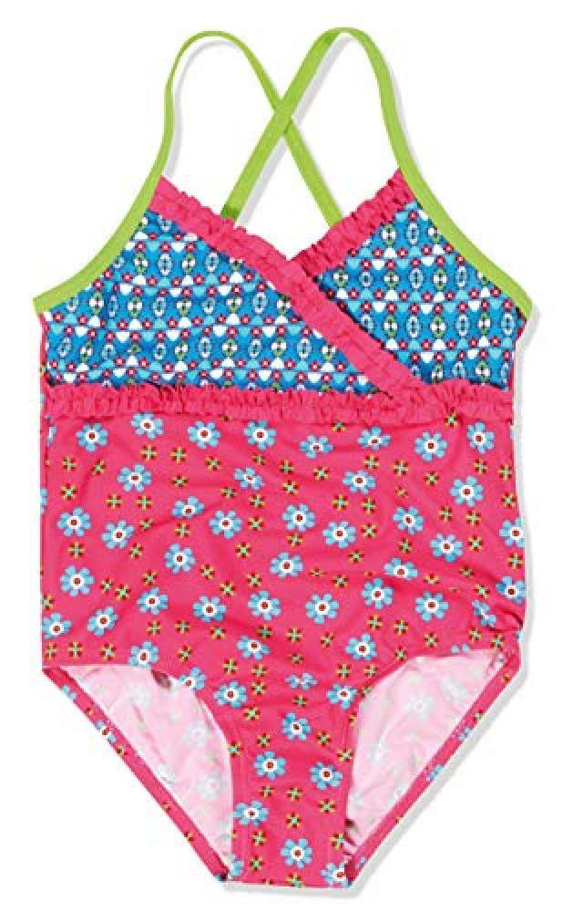 (TG. Taglia produttore: 98/104) Playshoes UV-Schutz Badeanzug Blumen Nuoto, Mult