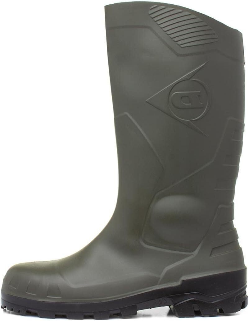 Dunlop Gummistiefel kniehoch S5, Stivali di Gomma Donna, EU/UK Verde 47 EU