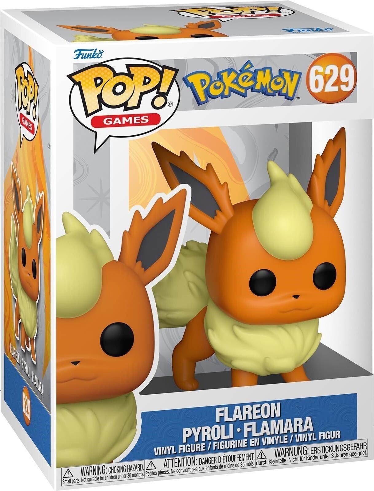 7024787 Merchandising Pokemon: Funko Pop! Games - Flareon (Vinyl Figure 629)