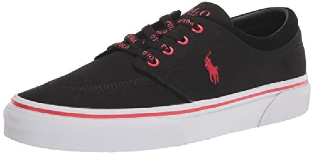 (TG. 42 EU) Polo Ralph Lauren Faxon X, Scarpe da Ginnastica Uomo, Nero Rl2000 Ro