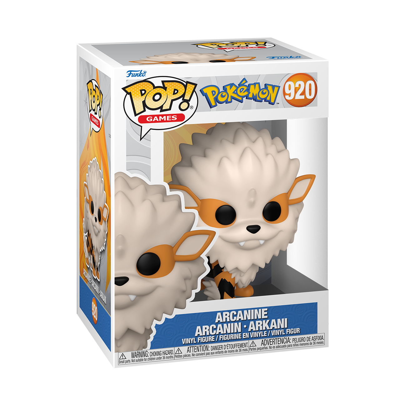 7047022 Merchandising Pokemon: Funko Pop! Games - Arcanine (Vinyl Figure 920)