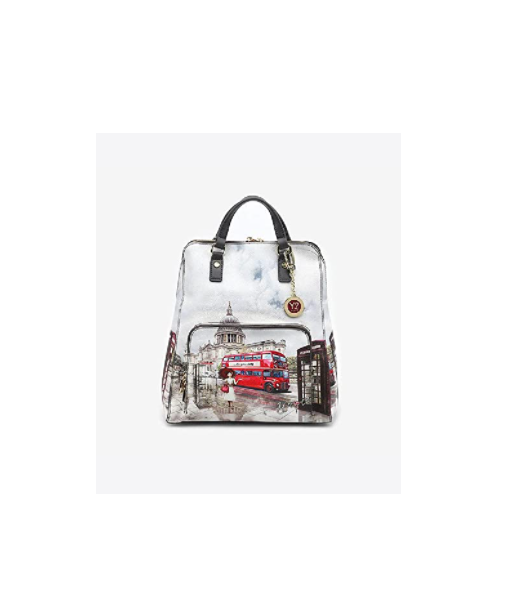 Borsa zaino zainetto doppio manico ynot Y not? Londra Rainbow donna ragazza