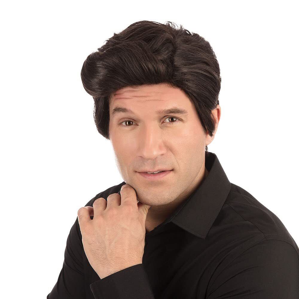 Bristol Novelty BW698 Used Car Salesman Wig Dark Brown, One Size 1 Brown