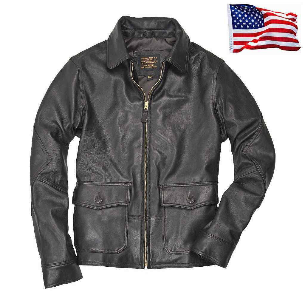 Giacca Pelle Tipo 440 USN 1930 Piloti US Navy Cruscotto Ex Avirex Made IN USA