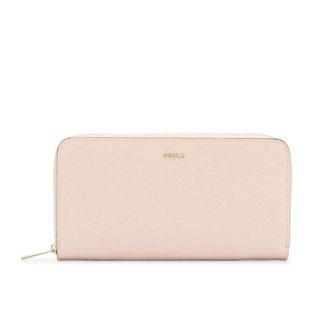 Portafoglio da per donna Furla Babylon XL in pelle beige con porta carte e zip