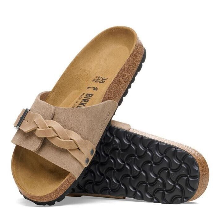 BIRKENSTOCK OITA BRAIDED CIABATTA DONNA NUMERO 37  COLORE TAUPE 1026730