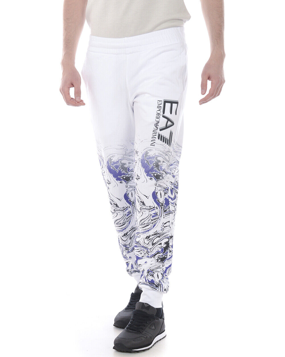 Tuta Emporio Armani Ea7 Tracksuit Cotone Uomo Bianco 3HPP60 PJ05Z 2100 Tg. S