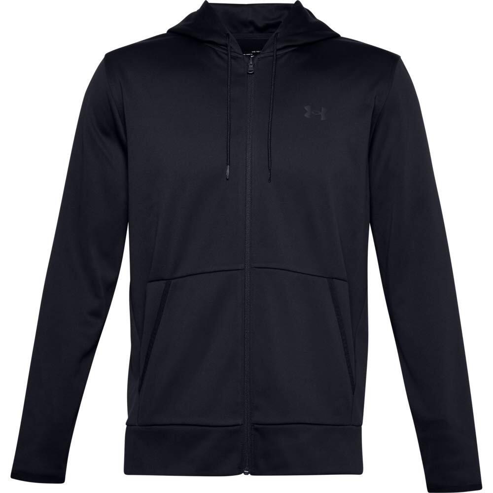 Under Armour Men's Ua Armour Fleece Fz Hoodie T-Shirt L Black / / Black