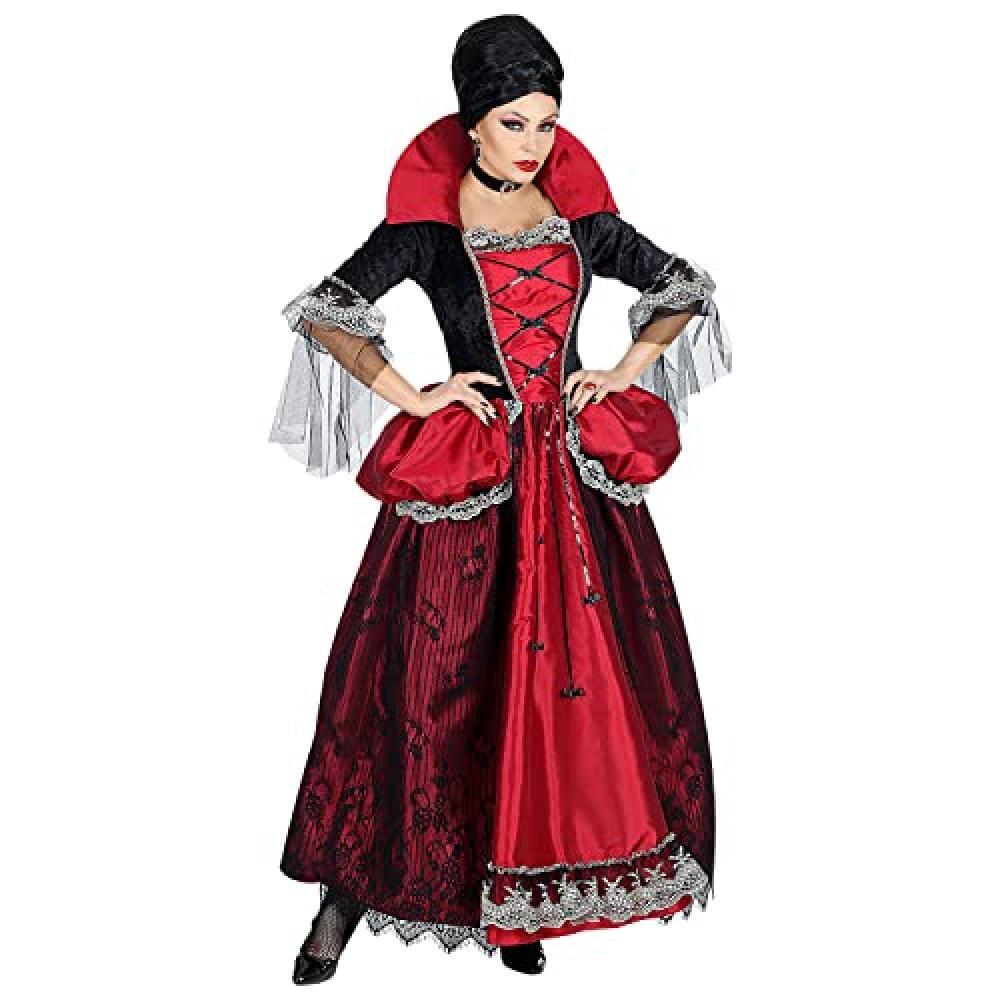 (TG. M) "VAMPIRESS" (dress with crinoline underskirt, choker) - (M) - NUOVO