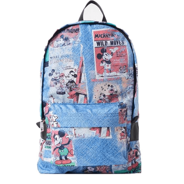 DESIGUAL - ZAINO DESIGUAL POSTERIORE MICKEY FOLDES 21WAOAX1/5007 NUOVO...