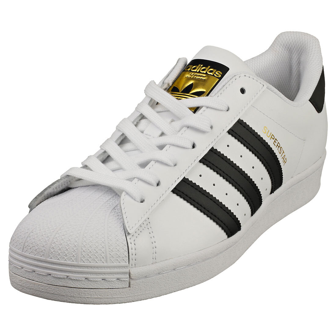 adidas Superstar Uomo White Black Formatori Classico - 46 2/3 EU