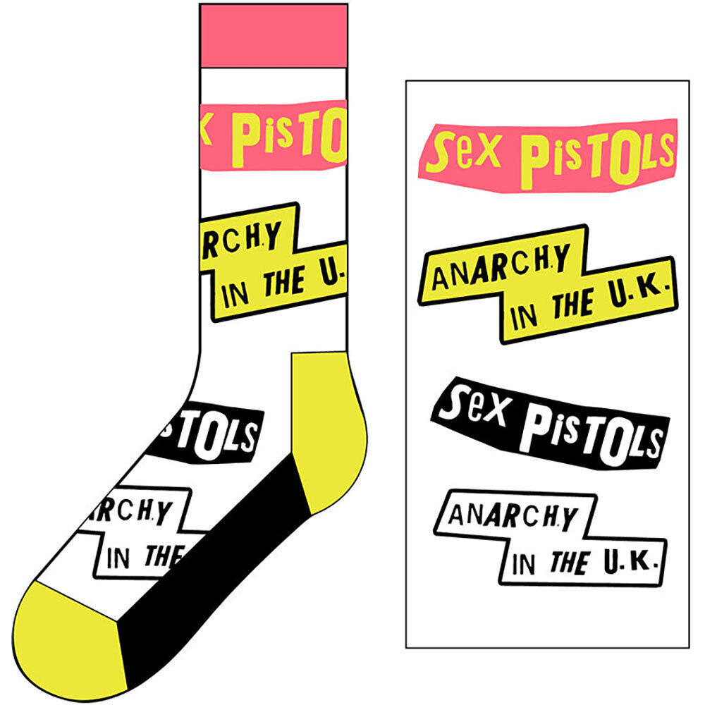 Abbigliamento Sex Pistols: Ankle Socks: Anarchy In The Uk (Uk Size 7 - 11)