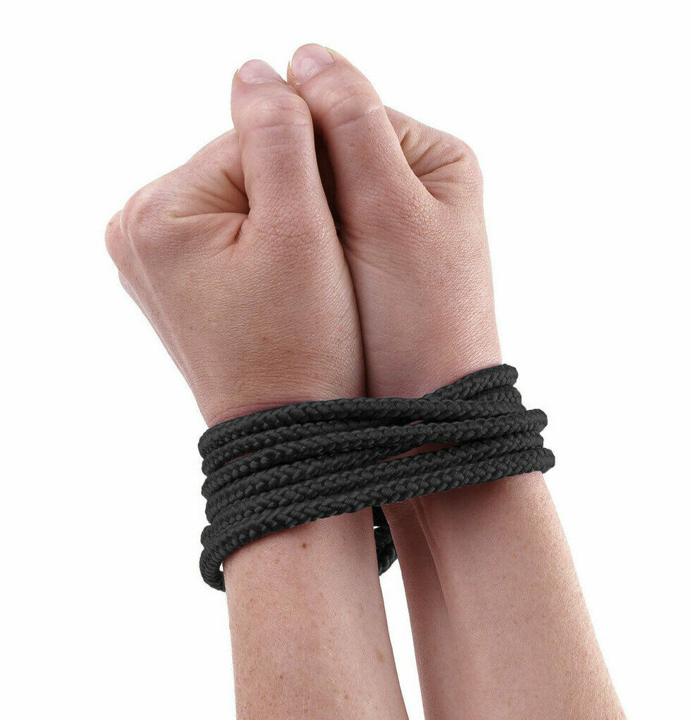 5 Metri Di Corda Costrittiva Nera per Pratiche Bondage in Cotone Bondage Rope