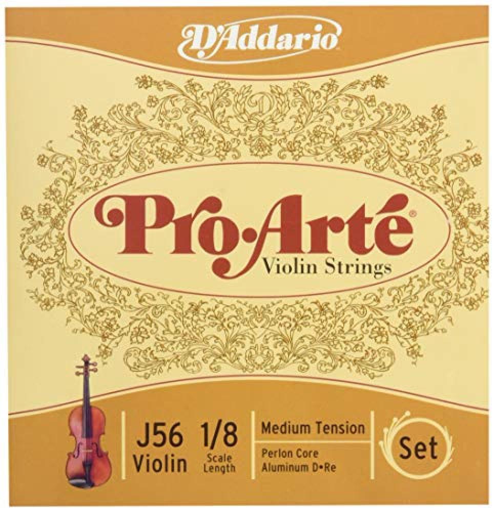 D'Addario PRO ARTÉ J56-1/8M medium set Aluminum - wound D-string/Violin - NUOVO