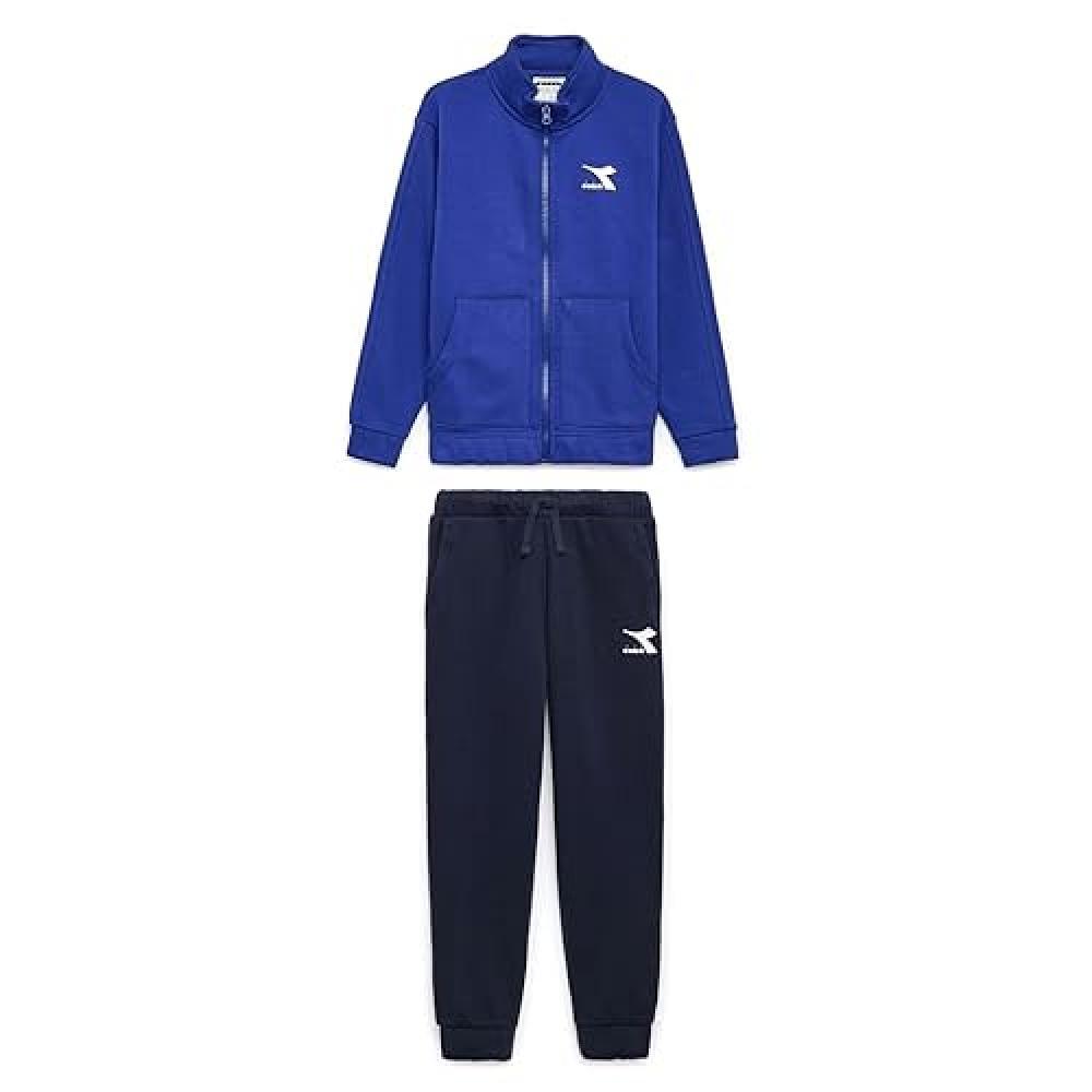 (TG. M) Diadora JB. Tracksuit FZ Neon, Imperial Blue, M Bambini e Ragazzi - NUOV