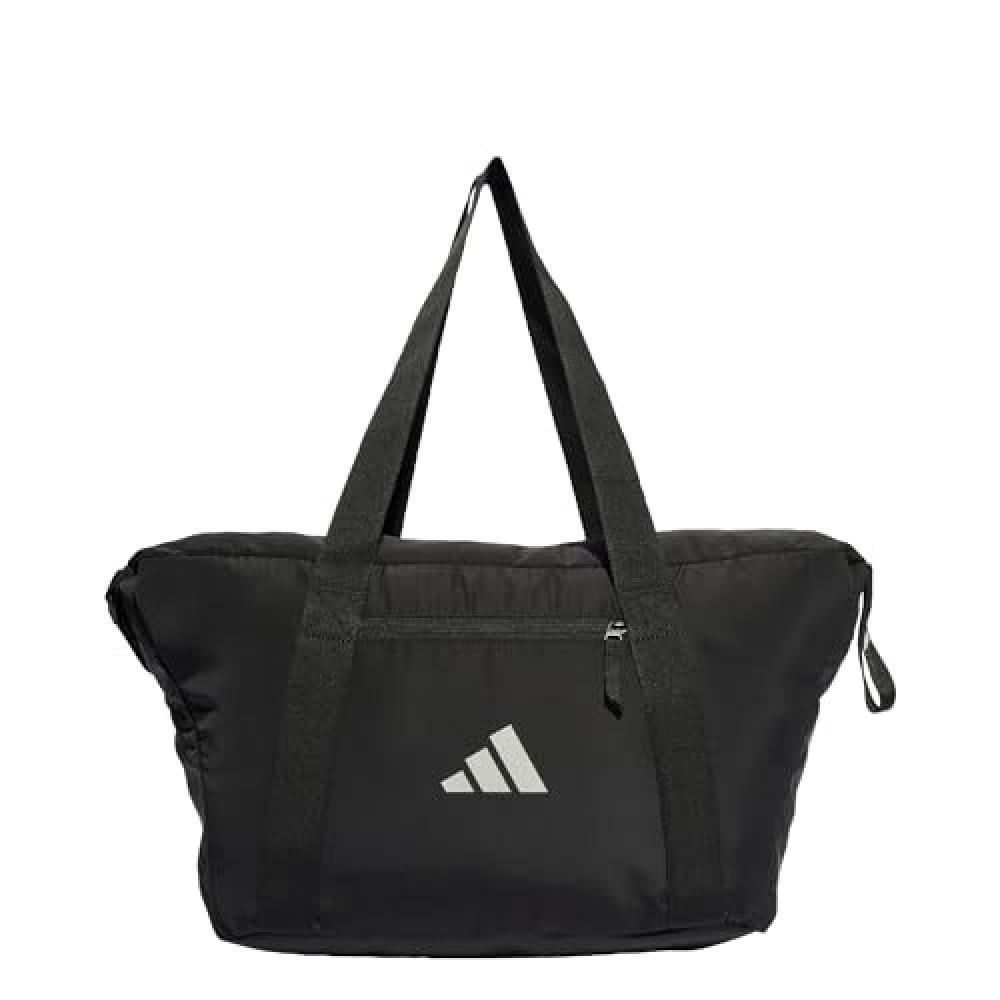 (TG. Taglia Unica) adidas Sport Bag, Borsa Women's, Black/Linen Green Met. / Bla