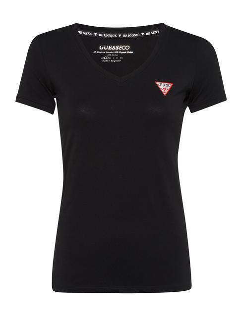 tshirt donna GUESS mini triangle tshirt JetBla M  scelta=P JetBla W2YI45J1314JBL