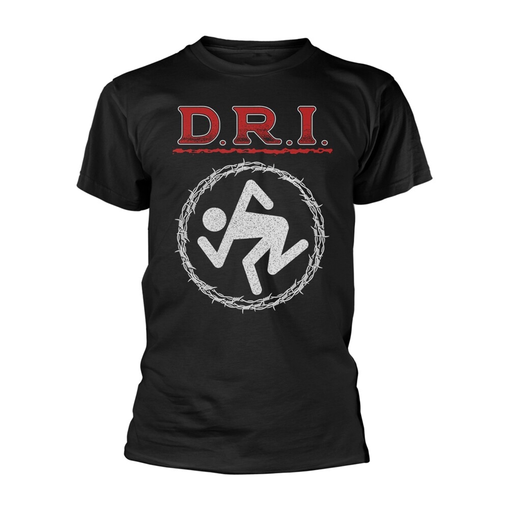 D.R.I. - BARBED WIRE BLACK T-Shirt Medium