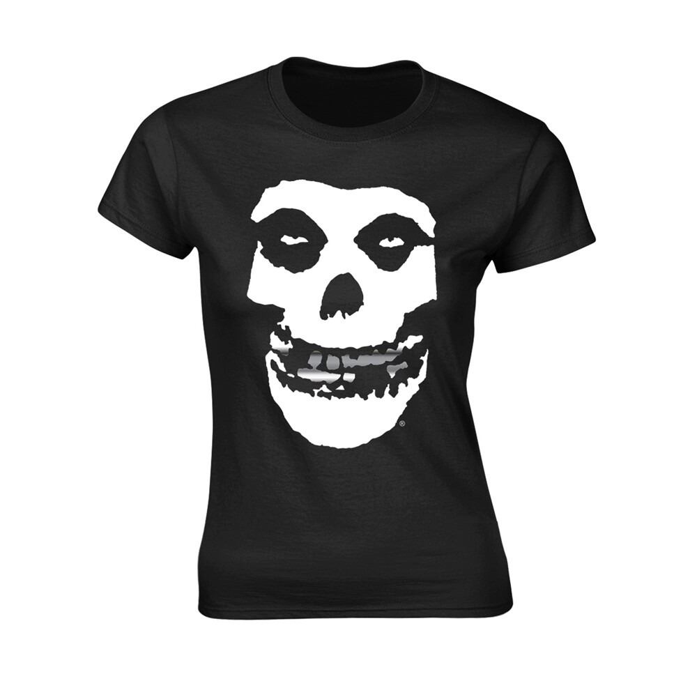 MISFITS - SILVER TEETH BLACK T-Shirt, Girlie  Womens: 12