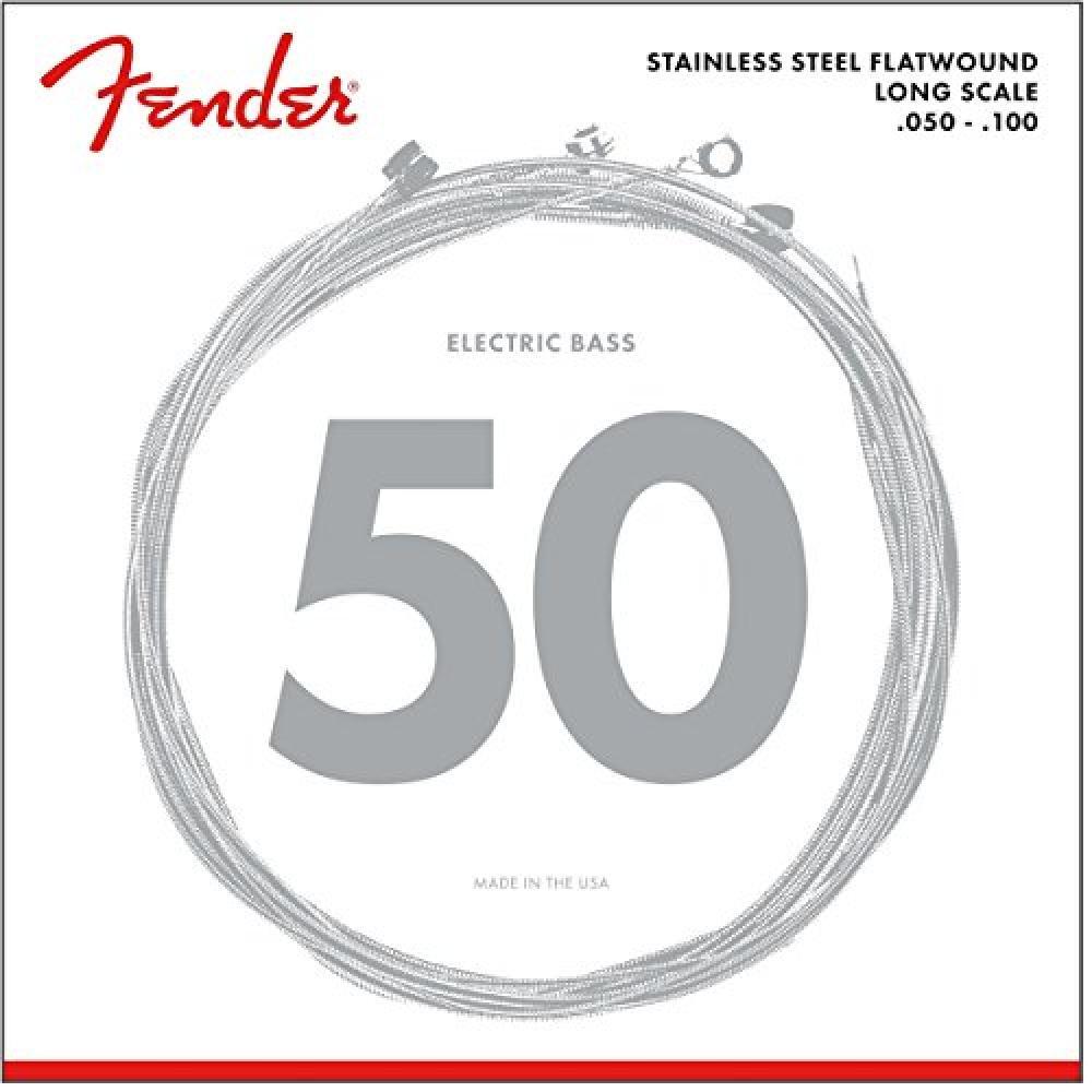 Fender 073-9050-405 Corde per basso in acciaio inossidabile 9050, acciaio piatto