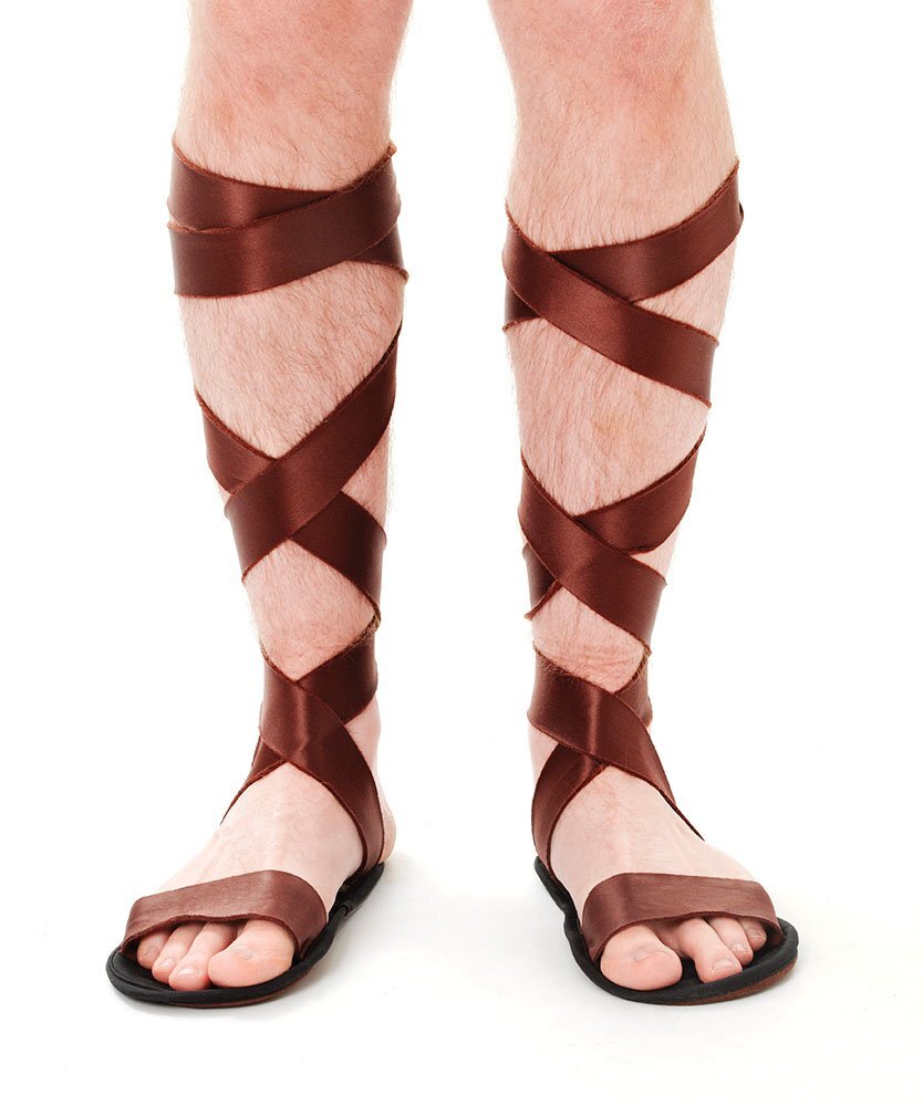 Roman Sandals Adult size One Size Brown