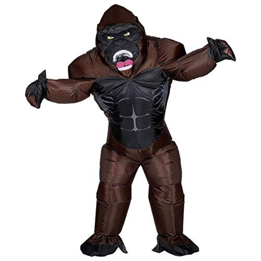 (TG. Taglia unica) "GORILLA" (airblown inflatable oversized costume with mask) (