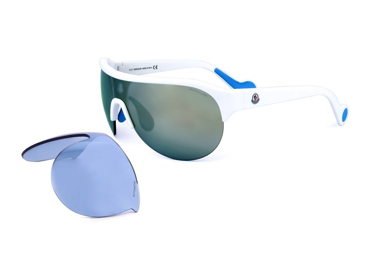 Occhiali da Sole Moncler ML0049 21C WHITE 00/00/135 Unisex