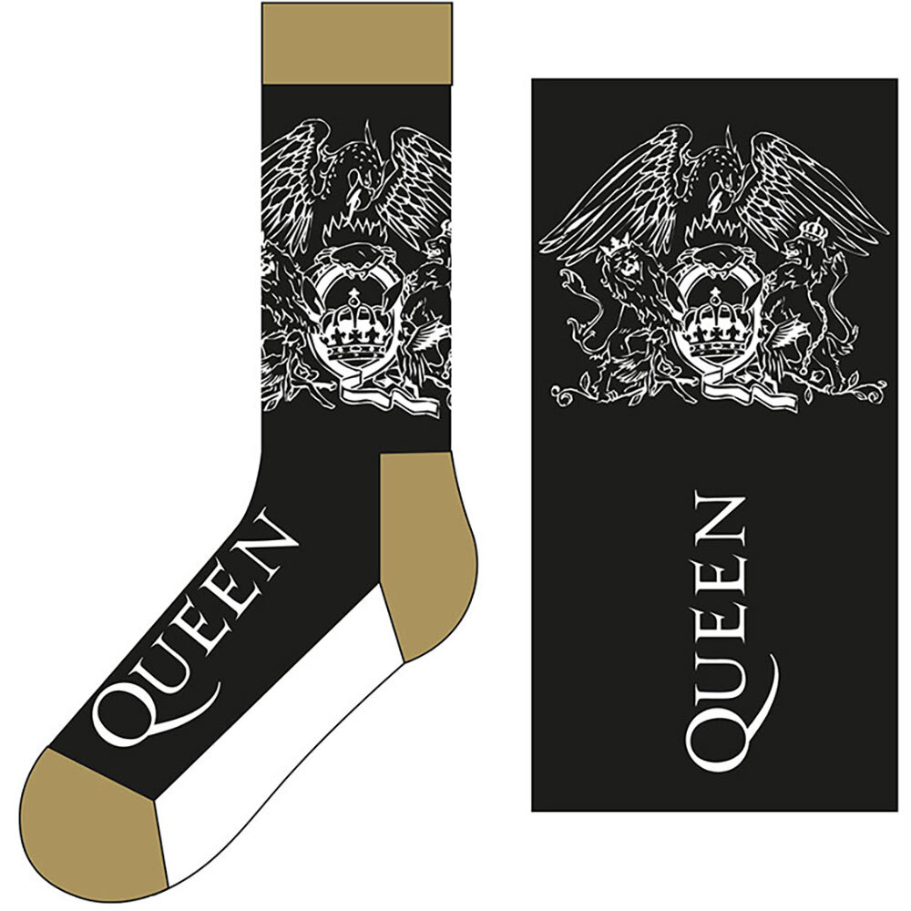 Abbigliamento Queen: Ankle Socks: Crest & Logo (Uk Size 7 - 11)