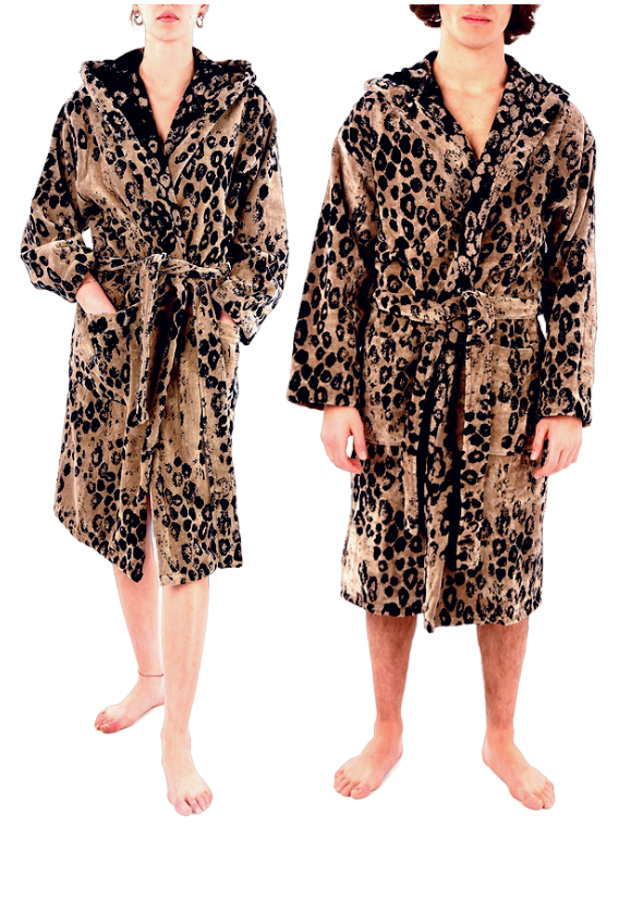 Accappatoio unisex Roberto Cavalli Giaguaro Cappuccio XXL