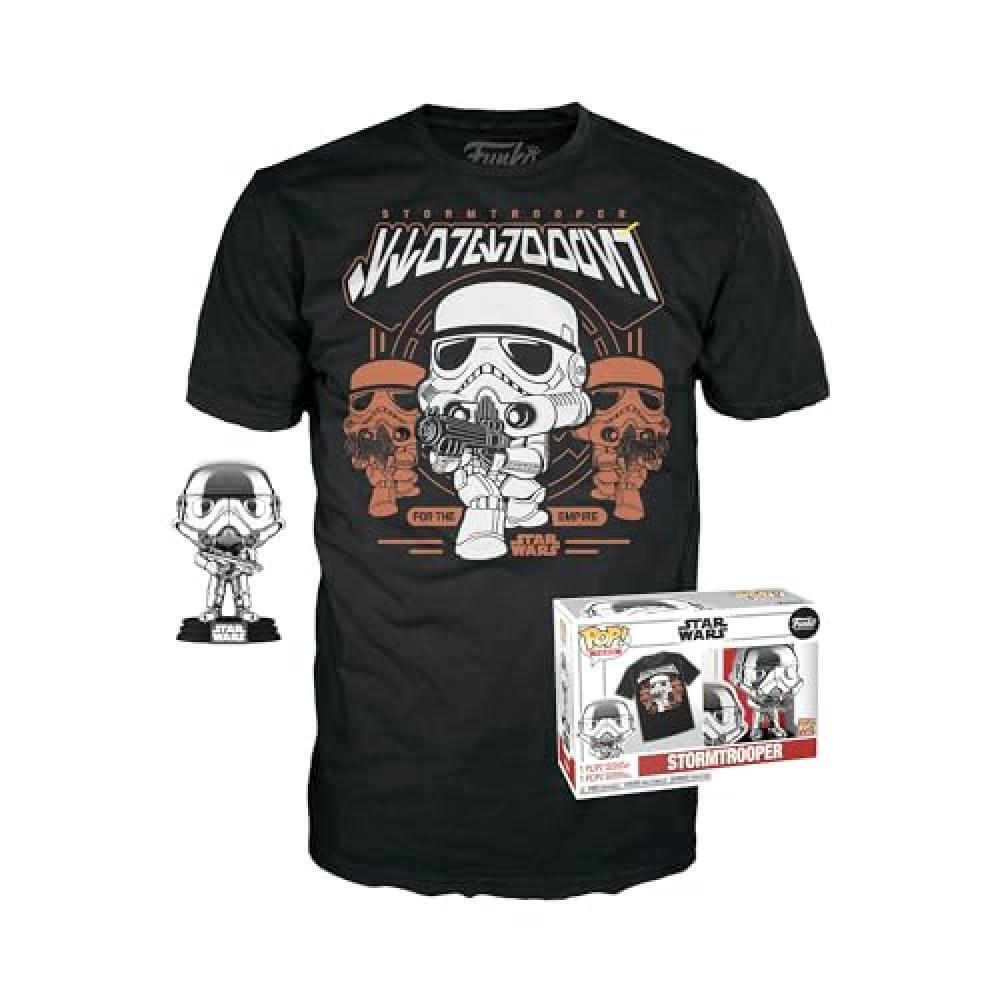 (TG. One Size) Funko Pop! & Tee: SW - Stormtrooper - Extra Large - (XL) - Star W