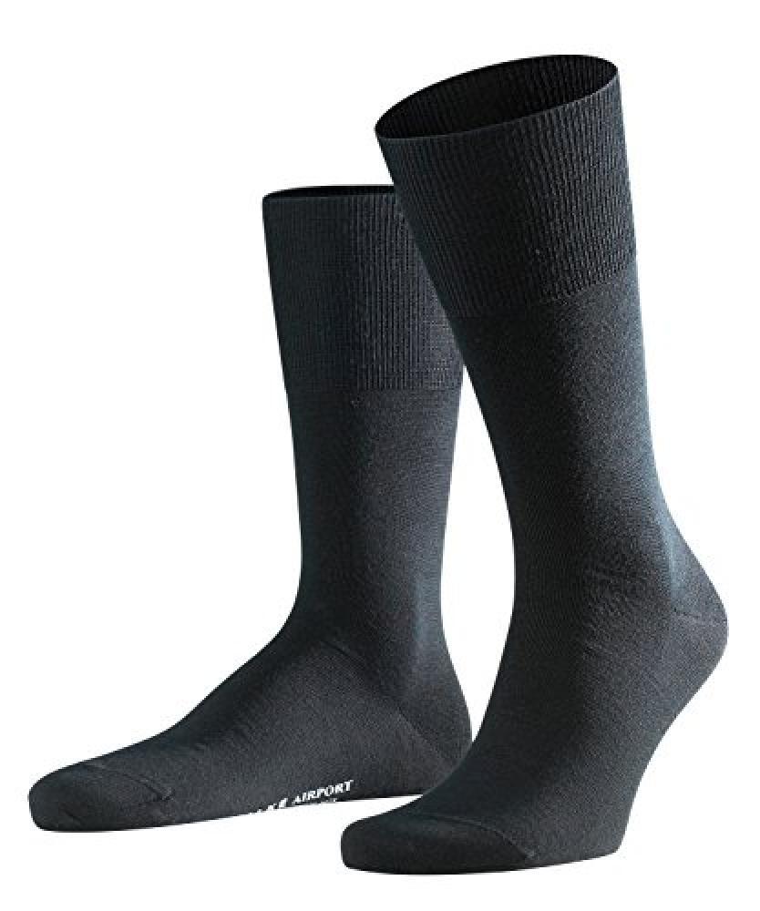 (TG. 39-40) Falke Airport, Calze Uomo, Nero, 39/40 - NUOVO
