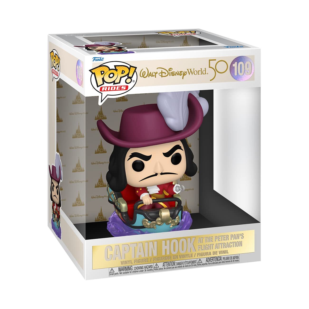 7024787 Merchandising Disney: Funko Pop! Rides - Walt Disney World 50Th - Hook O