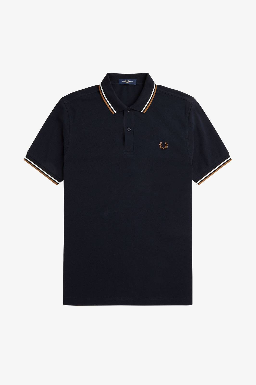 Fred Perry Polo Manica Corta Slim Fit Blu - Taglia M Abbigliamento Uomo Polo