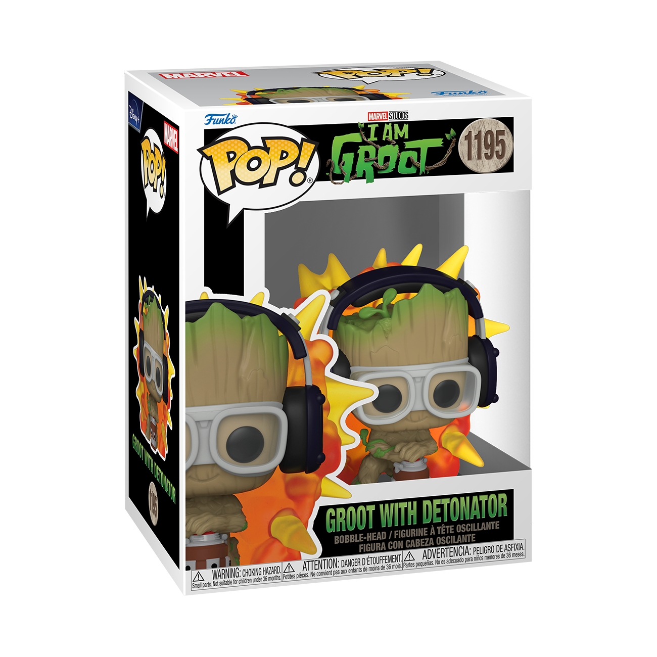 7037508 Merchandising Marvel: Funko Pop! - I Am Groot - Groot With Detonator (Vi