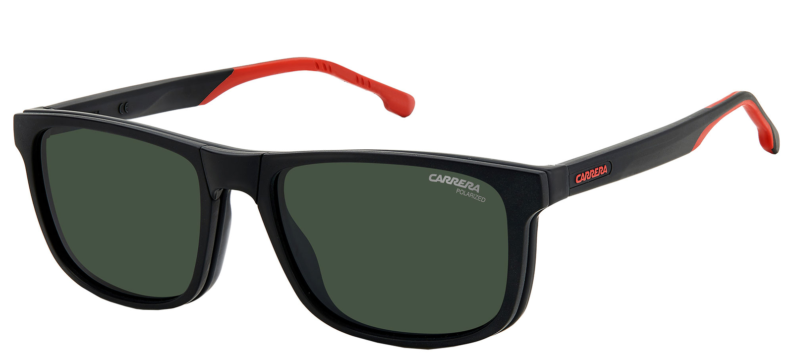 Occhiali da Sole Carrera 8053/CS Matte Black Red/Green Folding 55/17/145 uomo