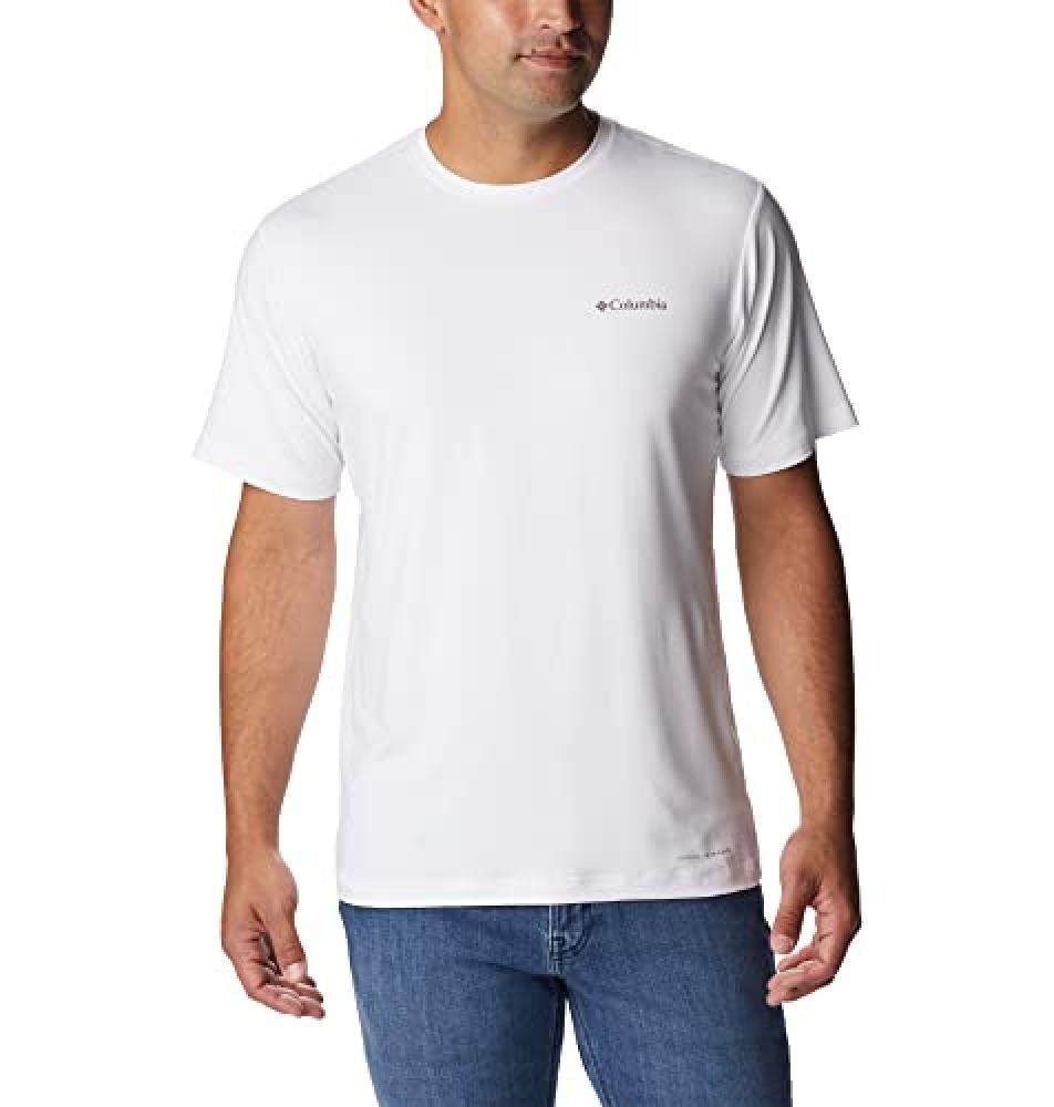 (TG. L) Columbia Tech Trail, T-Shirt con Stampa, Uomo - NUOVO