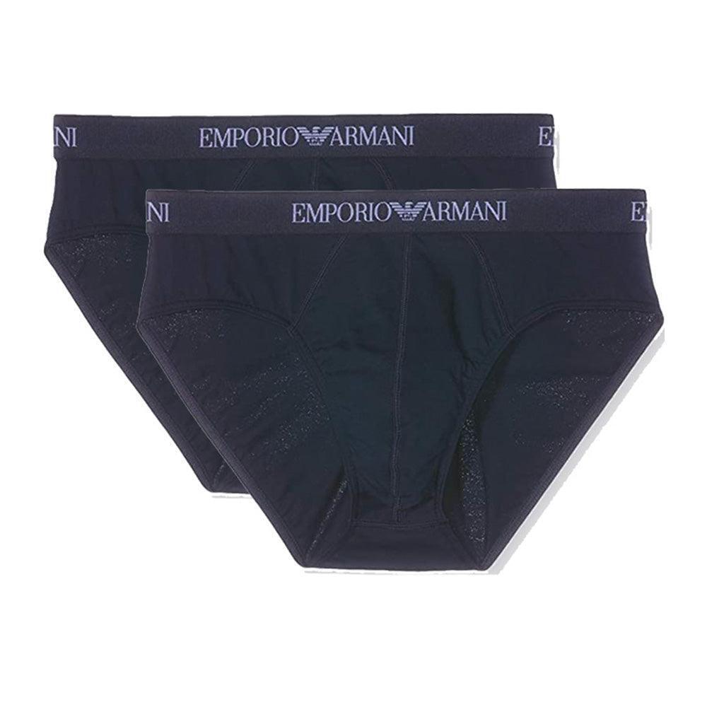 Emporio Armani Confezione 2 Slip Uomo in Cotone 111321 CC722 S27
