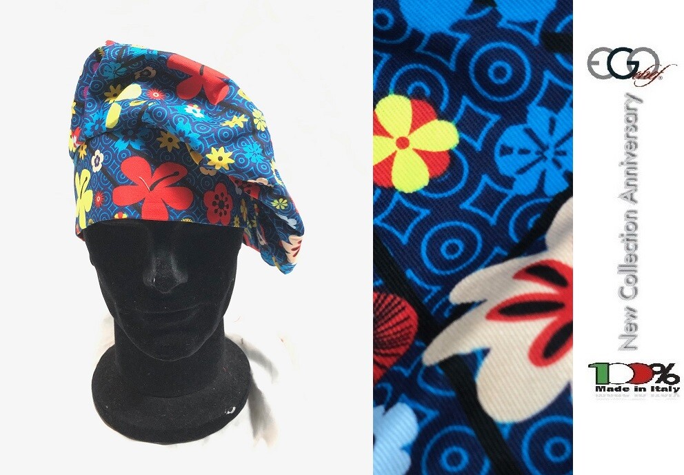Cappello Copricapo Berretto Cap Cuoco Chef Ego Chef Italia DAISY New 7000150