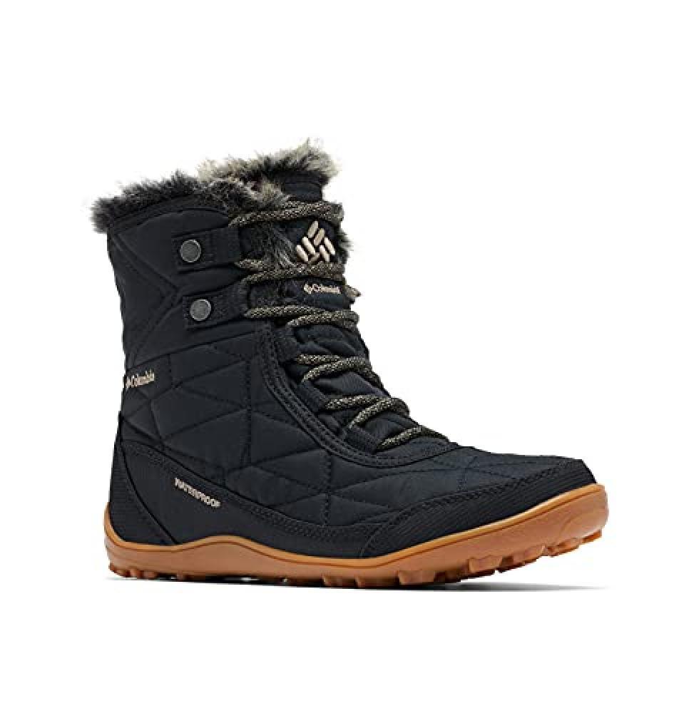 (TG. 10 Wide) Columbia Damen Minx Shorty Iii Schneestiefel, Nero Khaki Ii, 10 Wi