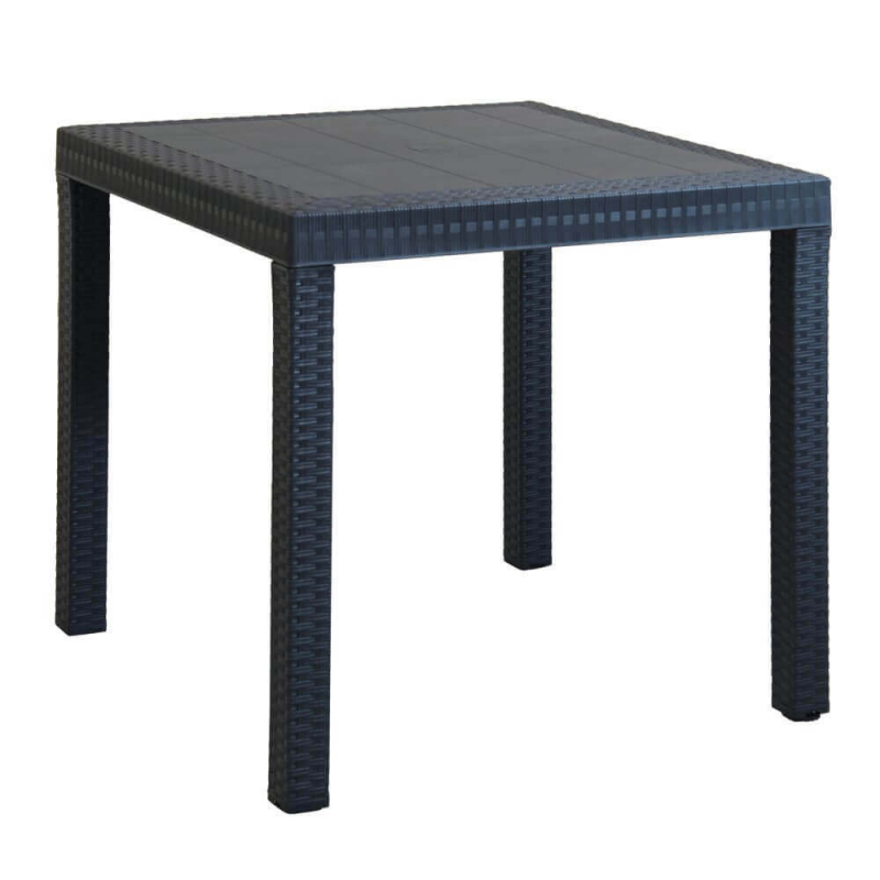 TAVOLO DALLAS ANTRACITE 80X80 865649