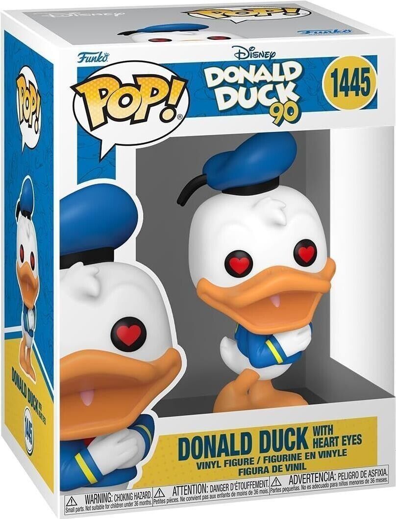 7024787 Merchandising Disney: Funko Pop! Donald Duck 90 - Donald Duck (Heart Eye