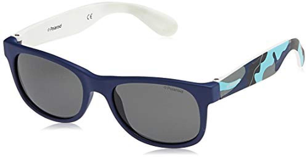 (TG. 43) Polaroid P0300 Y2, Occhiali da Sole Unisex - Bambini, Blu (T6D/Y2 Blue