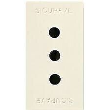 Ave 45906TS  Presa sicurave 2X10A+T  blanc