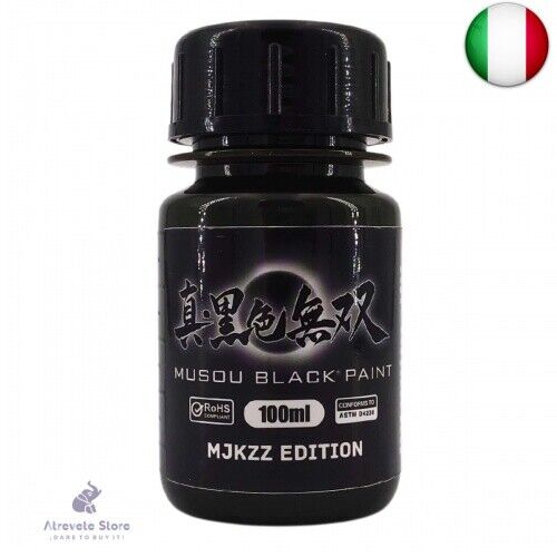 MJKZZ Musou Black Edition - Vernice acrilica, il nero più nero del mondo, 100
