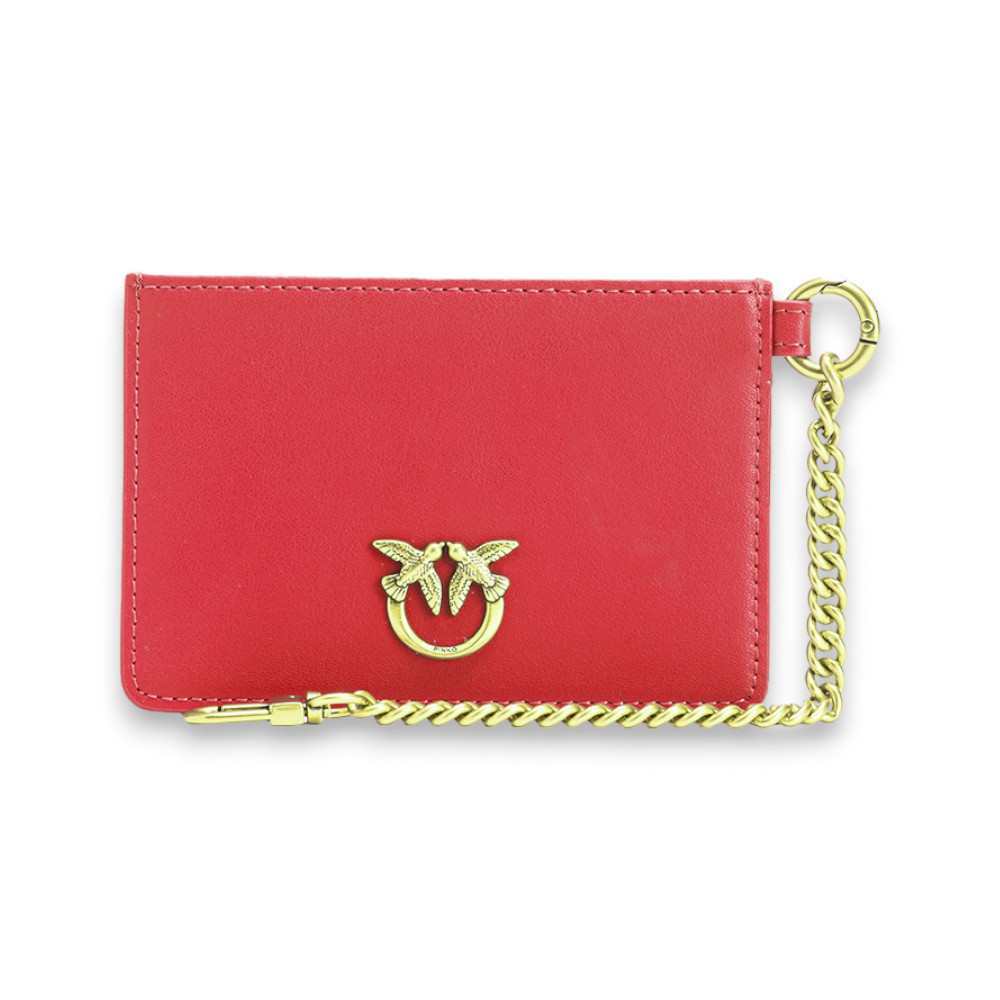 Moda Porta carte di credito PINKO Donna Pelle rosso - 102748-A0F1-R30Q