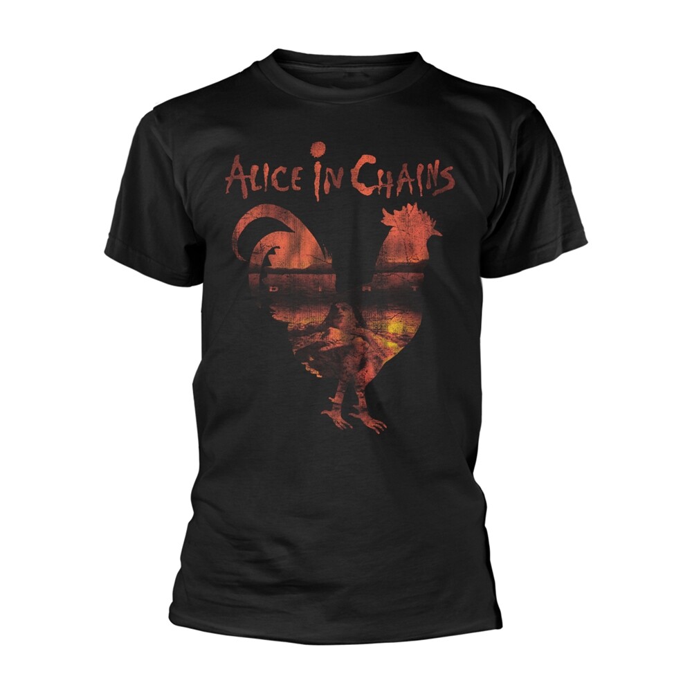 ALICE IN CHAINS - DIRT ROOSTER SILHOUETTE BLACK T-Shirt X-Large