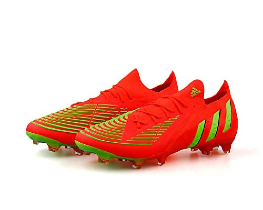 (TG. 42 EU) adidas Predator Edge.1 L FG, Sneaker Unisex-Adulto, Solar Red/Team S
