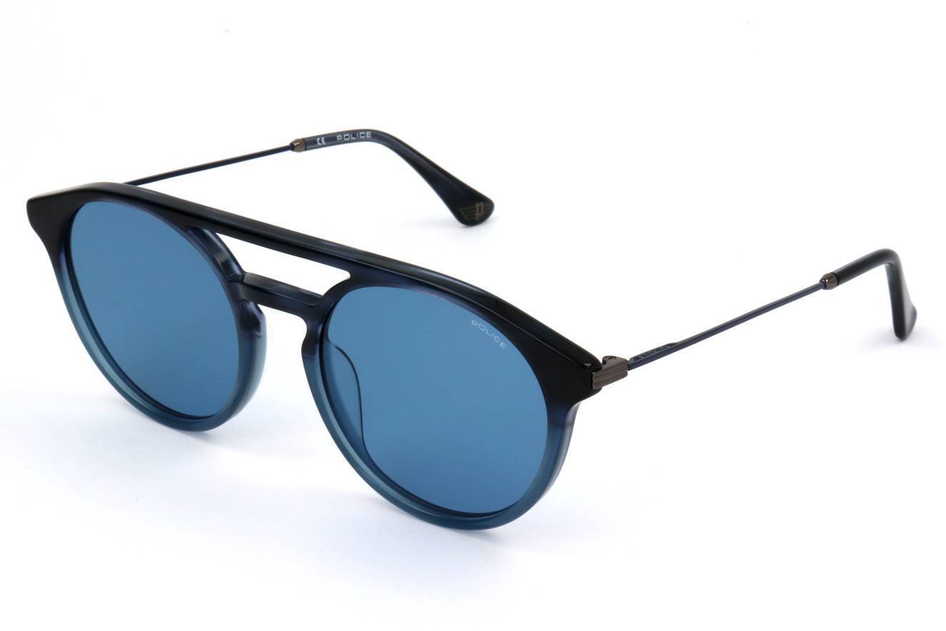 Occhiali da Sole Police SPL722 09QW  STRIPED BLUE/AZURE 53/20/145 Uomo
