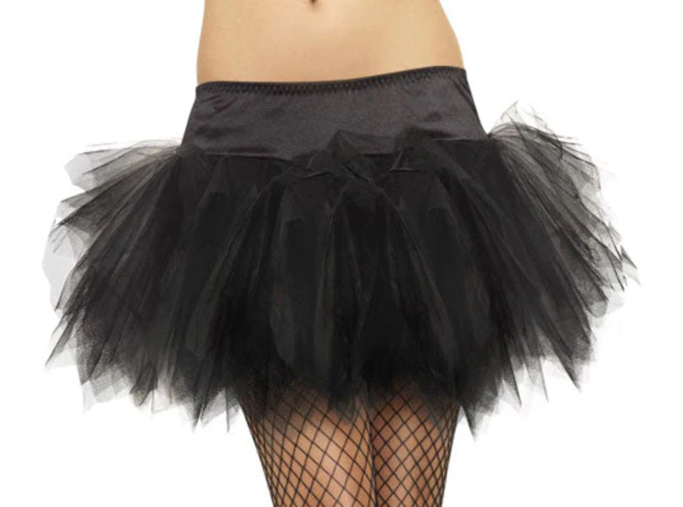 Nero Tutu Frilly Sottoveste Adulti Donna Smiffys Accessorio per Costume